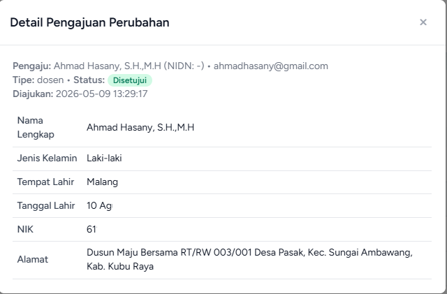Detail Pengajuan